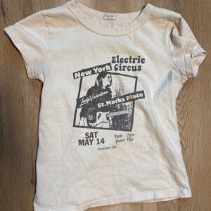 Graphic Baby Tee  - Cream